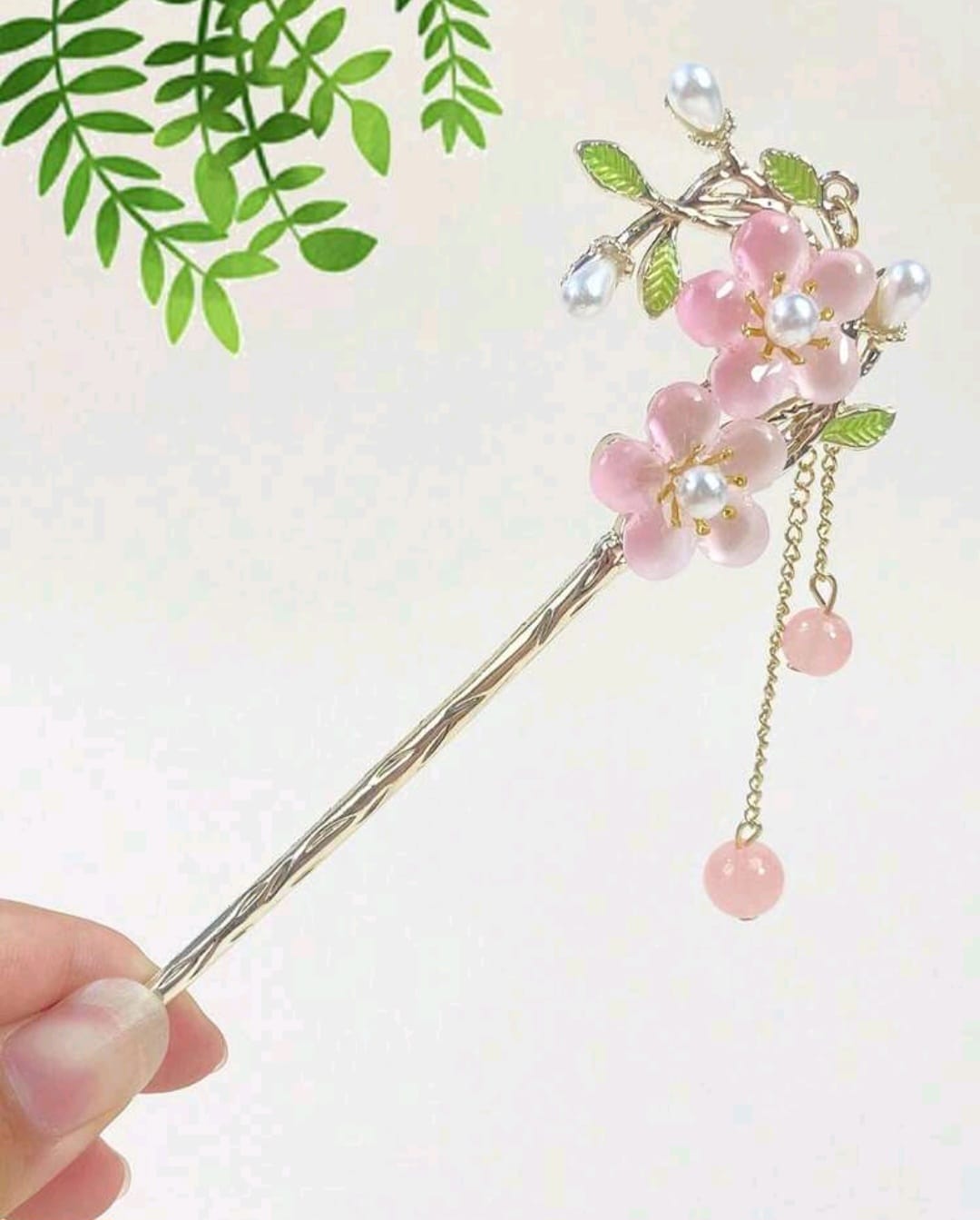 Elegant Chinese Hair Pin – Traditional Floral Hair Stick for Women