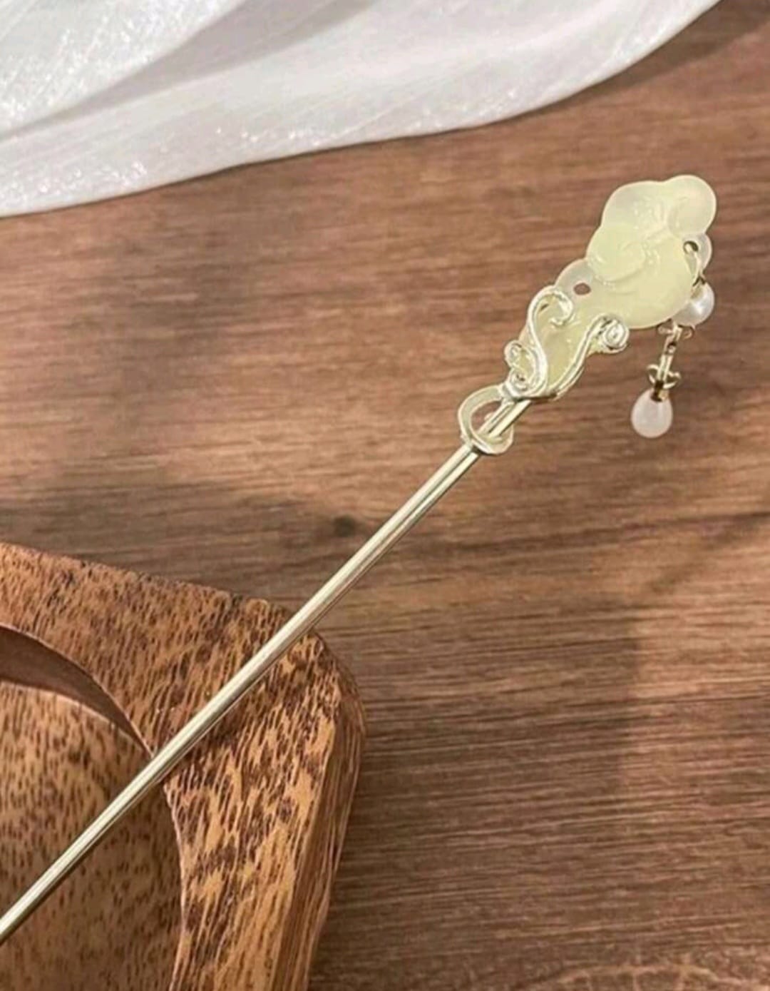 Elegant Chinese Hair Pin – Traditional Floral Hair Stick for Women